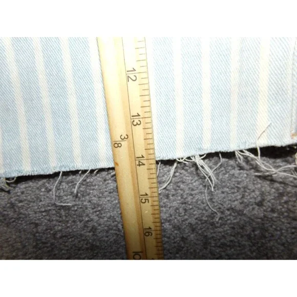 PacSun Women’s Blue Denim Cut Off  Mini Jean Skirt Striped Size 25 - Picture 7 of 7